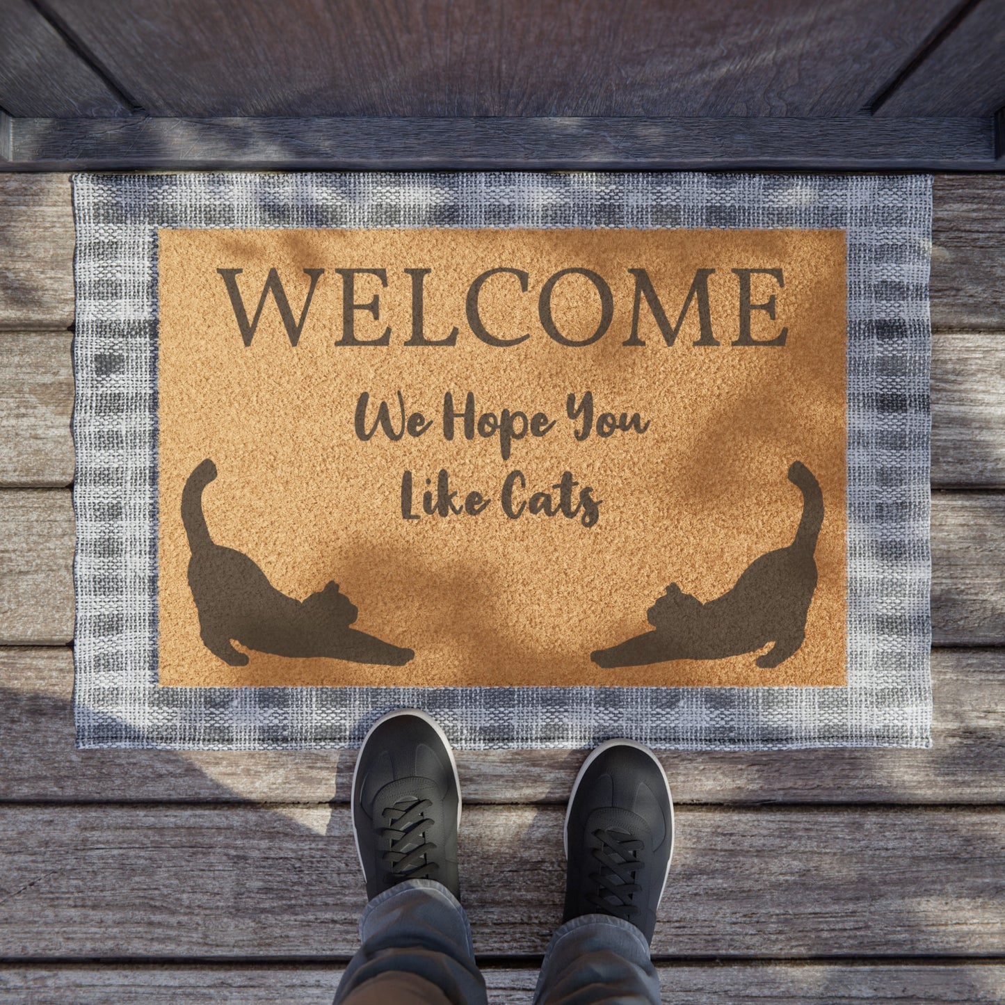 We Hope You Like Cats Welcome Mat