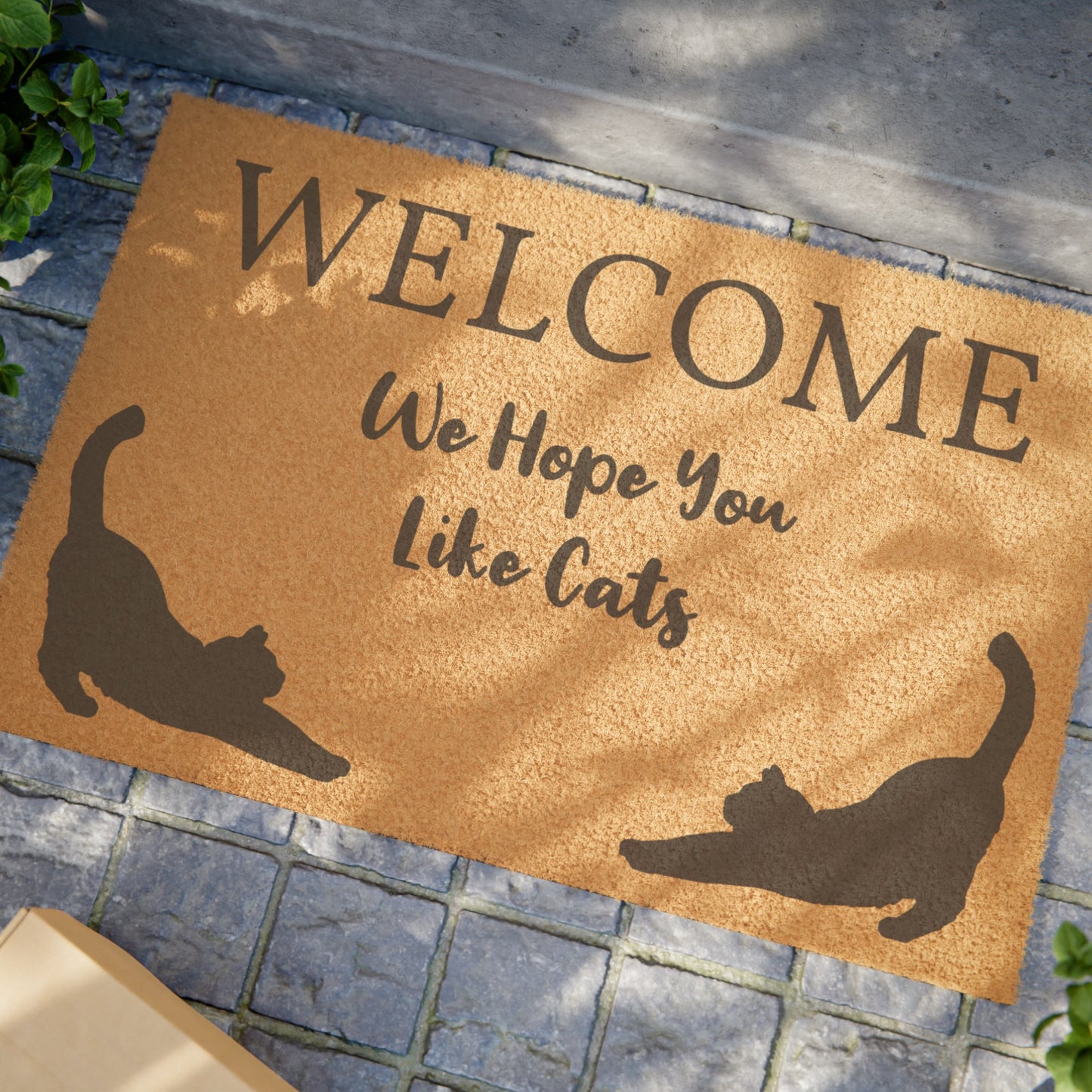 We Hope You Like Cats Welcome Mat