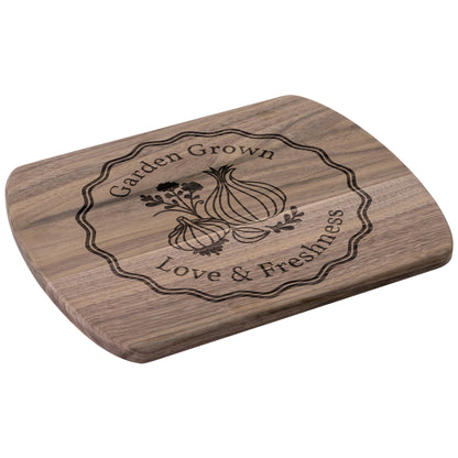 Garden Grown Love & Freshness Hardwood Cutting Board