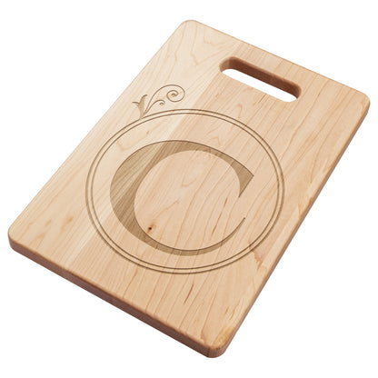 Monogrammed Maple Cutting Board (C)