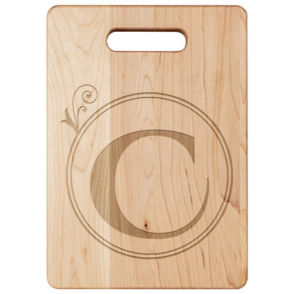 Monogrammed Maple Cutting Board (C)