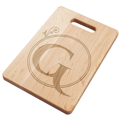 Monogrammed Maple Cutting Board (G)