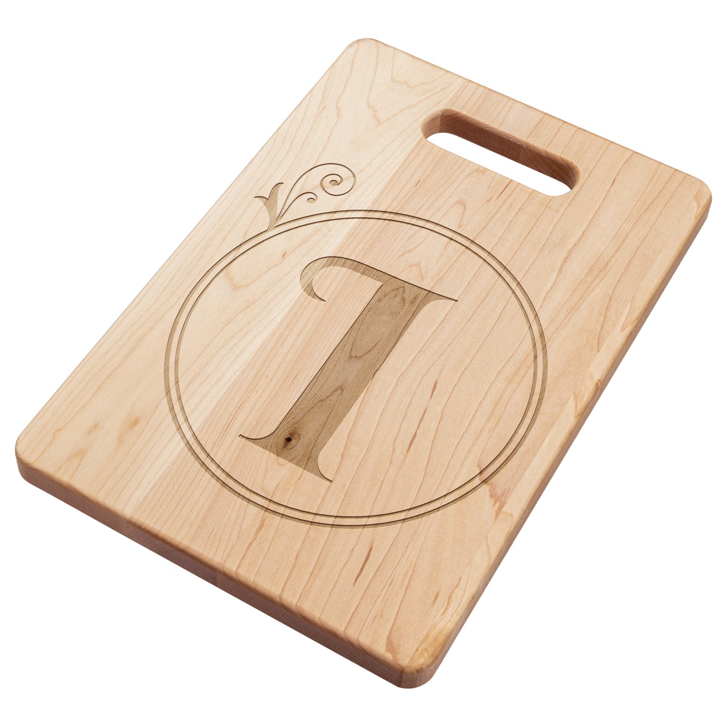 Monogrammed Maple Cutting Board (I)