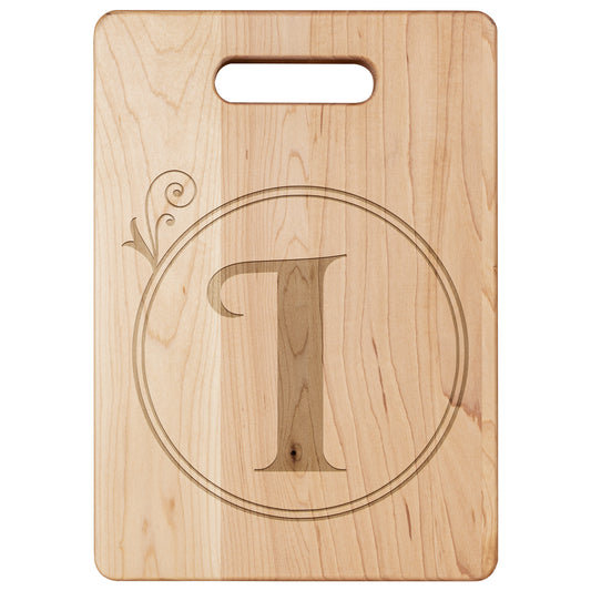 Monogrammed Maple Cutting Board (I)