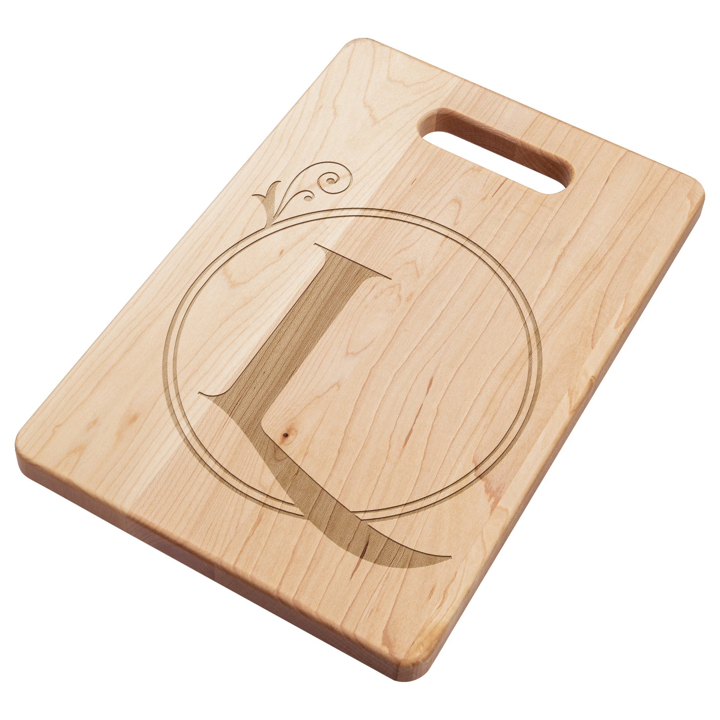 Monogrammed Maple Cutting Board (L)