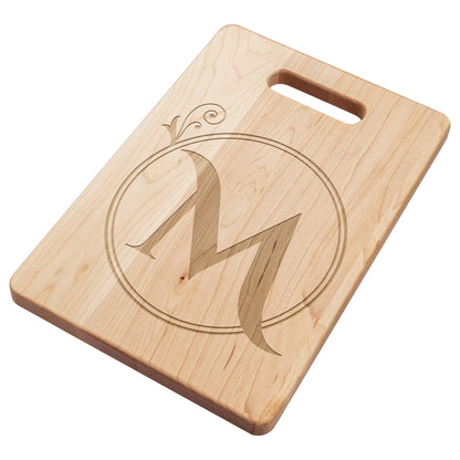 Monogrammed Maple Cutting Board (M)