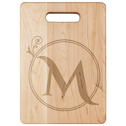 Monogrammed Maple Cutting Board (M)