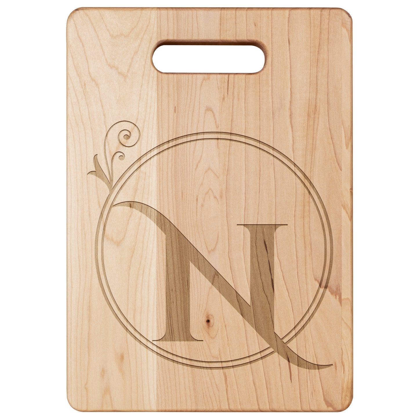 Monogrammed Maple Cutting Board (N)