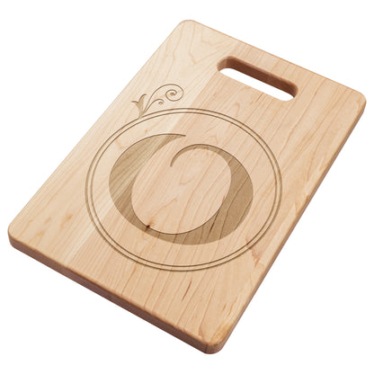 Monogrammed Maple Cutting Board (O)