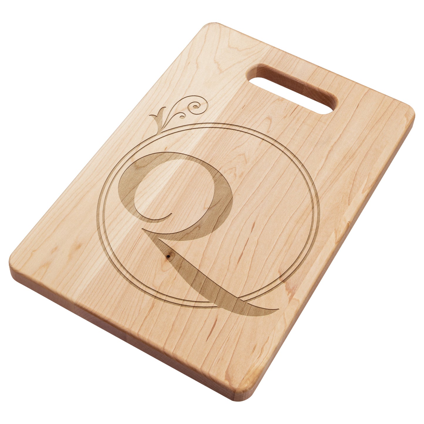 Monogrammed Maple Cutting Board (Q)