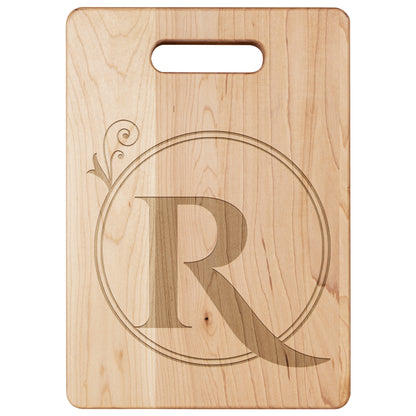 Monogrammed Maple Cutting Board (R)