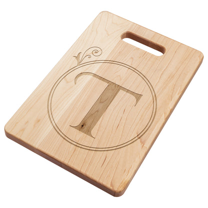 Monogrammed Maple Cutting Board (T)