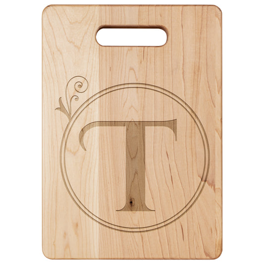 Monogrammed Maple Cutting Board (T)