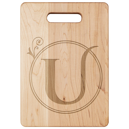 Monogrammed Maple Cutting Board (U)