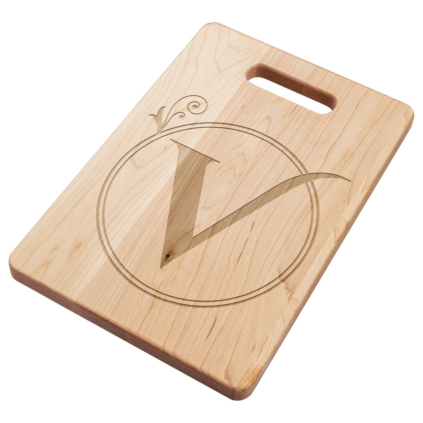 Monogrammed Maple Cutting Board (V)