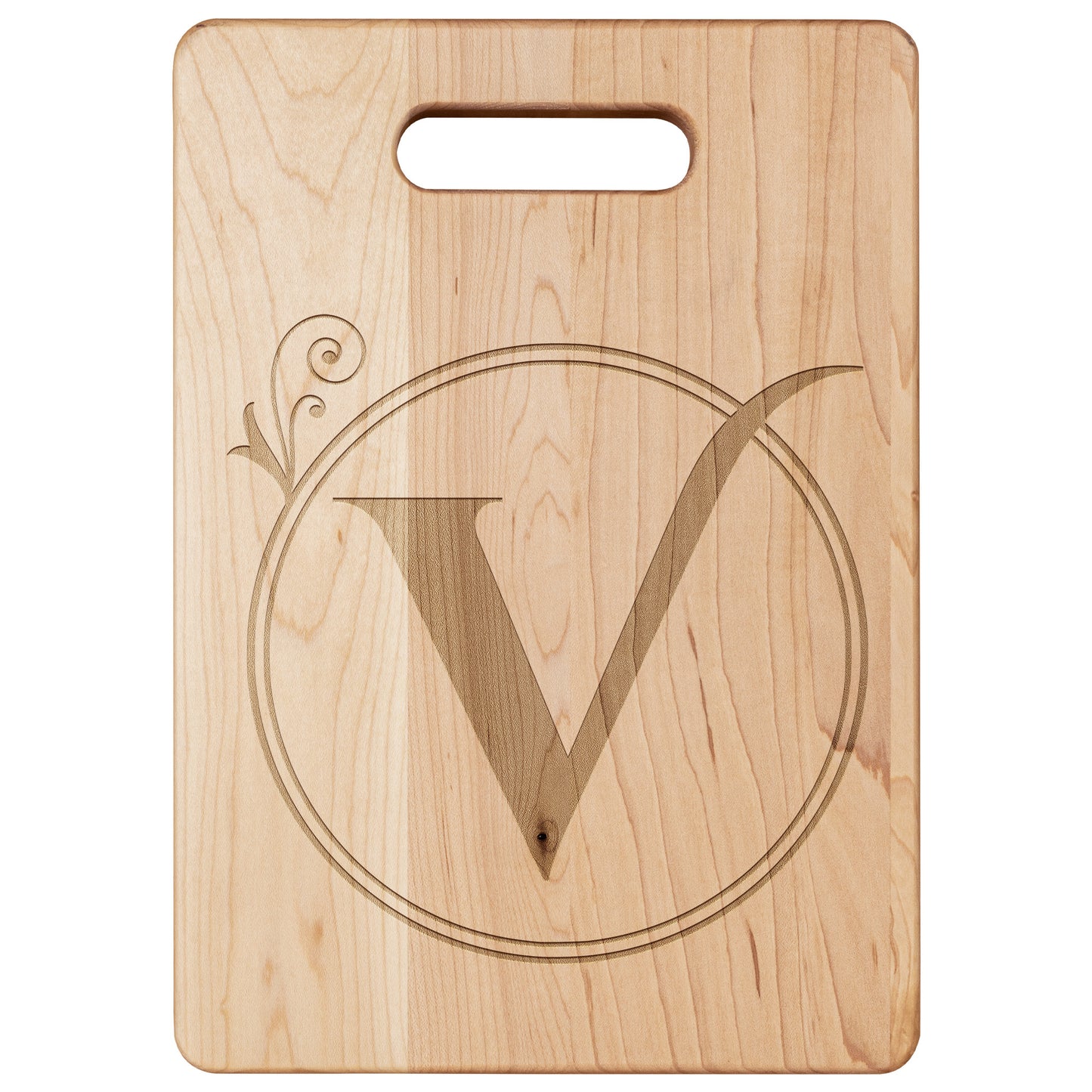 Monogrammed Maple Cutting Board (V)