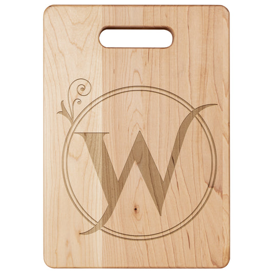 Monogrammed Maple Cutting Board (W)