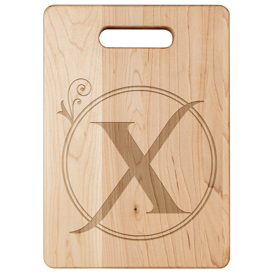 Monogrammed Maple Cutting Board (X)