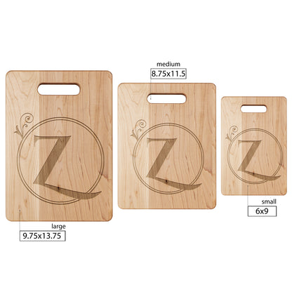 Monogrammed Maple Cutting Board (Z)